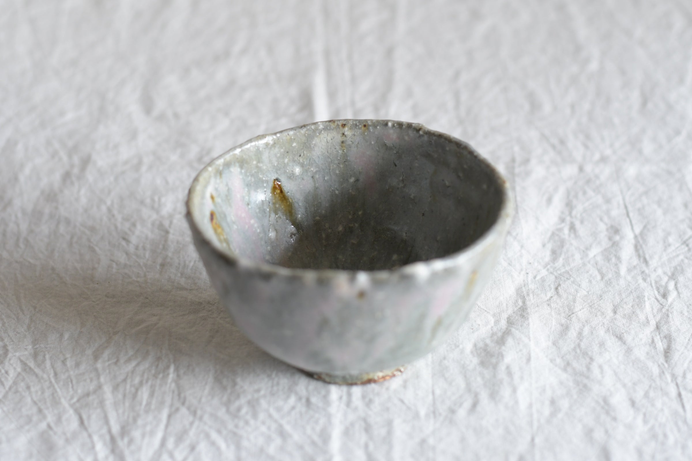 発掘品古い自然灰秞お茶椀 発掘品古い自然灰秞お茶椀 発掘品古い自然灰秞お茶椀