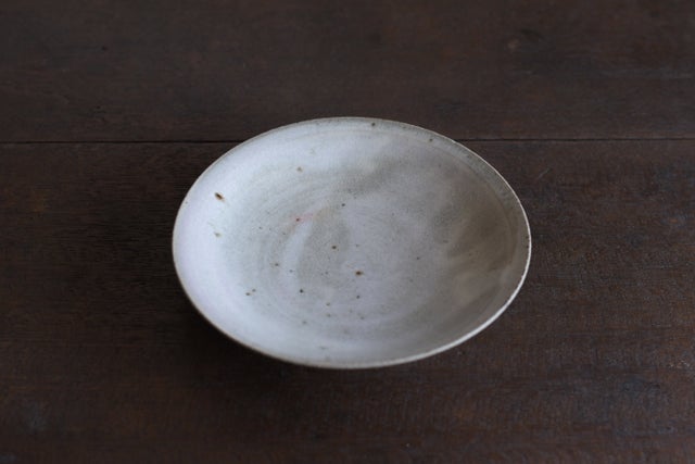 長谷川奈津　林檎灰釉皿　5寸強サイズ　4枚セット　17600円　新品未使用 白林檎灰釉皿 005 | 桃居 online 展覧会