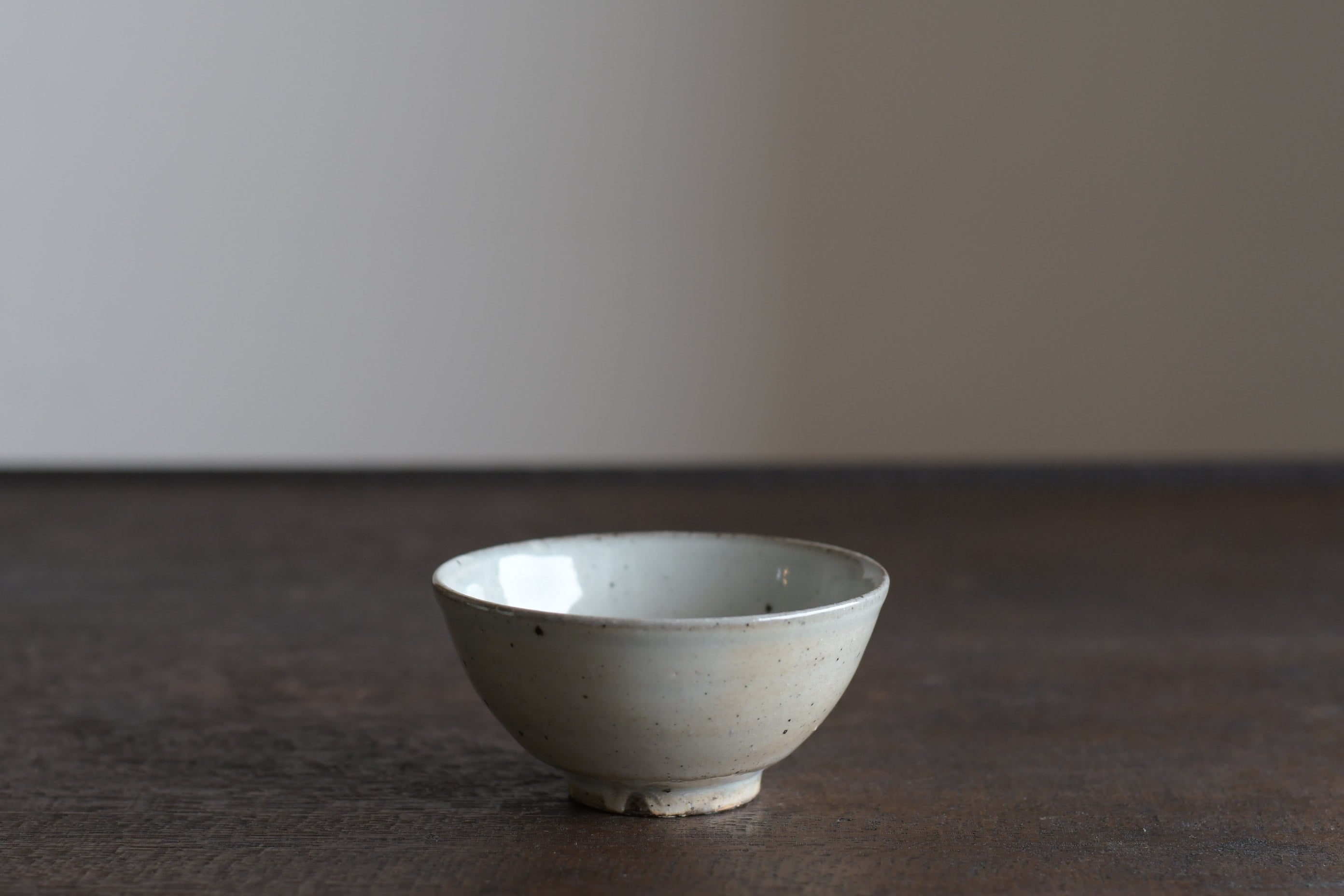 長谷川奈津さん作品 【粉引き飯茶碗】抹茶茶碗として活用 中古