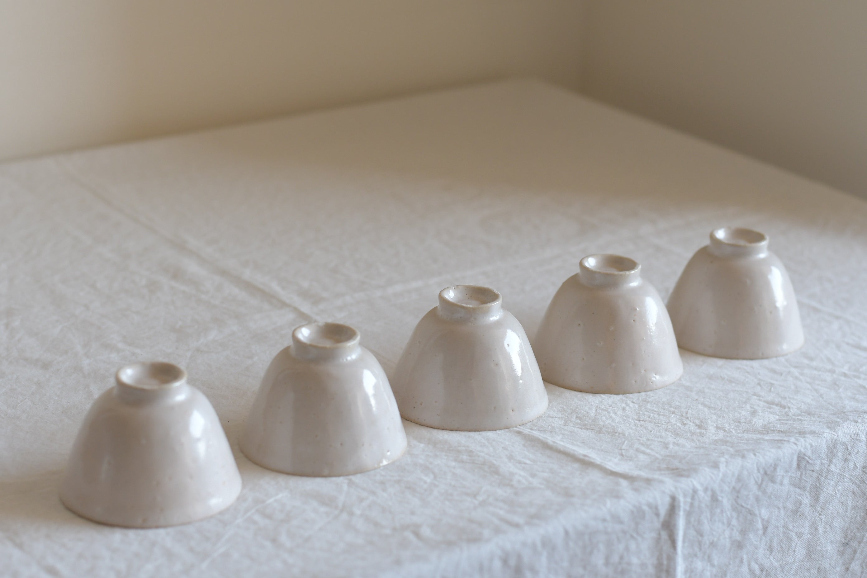 三笘修｜藁白煎茶碗（五客揃え） | UTSUWA-HOTARU online store